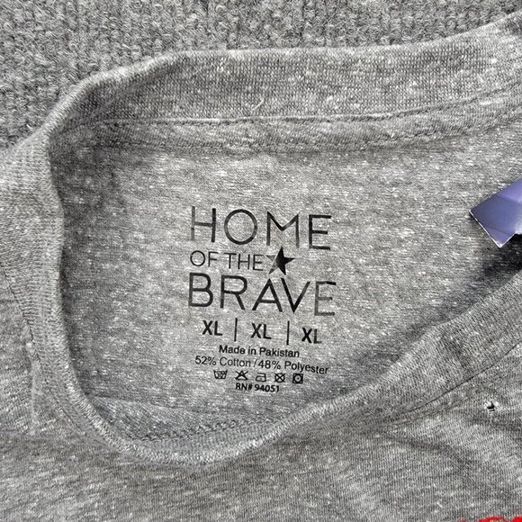 Home of The Brave Tshirt Mens XL Gray Party Like A Patriot‎ George Washington - Picture 5 of 6